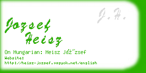 jozsef heisz business card